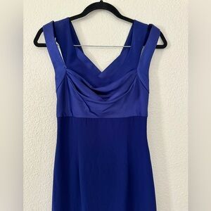 Calvin Klein Blue Cowl Neck Maxi Dress